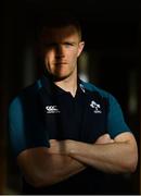 28 January 2019; Keith Earls poses for a portrait following an Ireland Rugby press conference at Carton House in Maynooth, Co. Kildare. Photo by Ramsey Cardy/Sportsfile