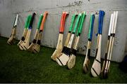 26 January 2019; A general view of hurleys outside the Tipperary dressing room prior to the Allianz Hurling League Division 1A Round 1 match between Tipperary and Clare at Semple Stadium in Thurles, Co. Tipperary. Photo by Diarmuid Greene/Sportsfile