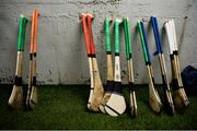 26 January 2019; A general view of hurleys outside the Tipperary dressing room prior to the Allianz Hurling League Division 1A Round 1 match between Tipperary and Clare at Semple Stadium in Thurles, Co. Tipperary. Photo by Diarmuid Greene/Sportsfile