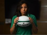 29 January 2019; Sene Naoupu during an Ireland Women's Rugby Press Conference at the AON Head Office in Dublin. Photo by Harry Murphy/Sportsfile