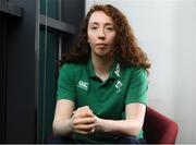 29 January 2019; Aoife McDermott during an Ireland Women's Rugby Press Conference at the AON Head Office in Dublin. Photo by Harry Murphy/Sportsfile