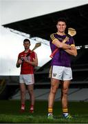 29 January 2019; Seamus Harnedy of Cork and Paul Morris of Wexford during an Allianz Hurling League media event ahead of the Cork and Wexford fixture at Páirc Uí Chaoimh, Co. Cork. Photo by Eóin Noonan/Sportsfile