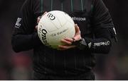 27 January 2019; A detailed view of a referees jersey and match ball during the Allianz Football League Division 1 Round 1 match between Kerry and Tyrone at Fitzgerald Stadium in Killarney, Kerry. Photo by Stephen McCarthy/Sportsfile