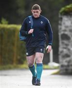 29 January 2019; Tadhg Furlong arrives to Ireland Rugby Squad Training at Carton House in Maynooth, Co Kildare. Photo by David Fitzgerald/Sportsfile