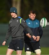 29 January 2019; Jonathan Sexton, left, and Jordi Murphy during Ireland Rugby Squad Training at Carton House in Maynooth, Co Kildare. Photo by David Fitzgerald/Sportsfile