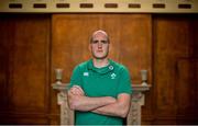 29 January 2019; Devin Toner poses for a portrait following an Ireland Rugby press conference at Carton House in Maynooth, Co Kildare. Photo by David Fitzgerald/Sportsfile