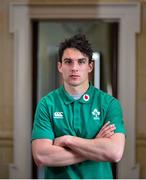 29 January 2019; Joey Carbery poses for a portrait following an Ireland Rugby press conference at Carton House in Maynooth, Co Kildare. Photo by David Fitzgerald/Sportsfile