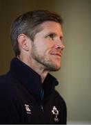 29 January 2019; Forwards coach Simon Easterby speaking during an Ireland Rugby press conference at Carton House in Maynooth, Co Kildare. Photo by David Fitzgerald/Sportsfile