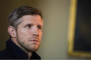 29 January 2019; Forwards coach Simon Easterby speaking during an Ireland Rugby press conference at Carton House in Maynooth, Co Kildare. Photo by David Fitzgerald/Sportsfile