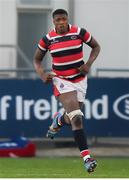30 January 2019; Alfred Oropo of Wesley College during the Bank of Ireland Leinster Schools Senior Cup Round 1 match between Wesley College and Clongowes Wood College at Energia Park in Dublin. Photo by Ben McShane/Sportsfile
