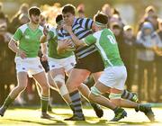 30 January 2019; Ben Griffin of Castleknock College is tackled by Jack Barry of Gonzaga College during the Bank of Ireland Leinster Schools Senior Cup Round 1 match between Gonzaga College and Castleknock College at Castle Avenue in Dublin. Photo by Matt Browne/Sportsfile