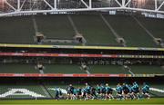31 January 2019; A general view of the Ireland squad during rugby squad training at Aviva Stadium, Dublin. Photo by Brendan Moran/Sportsfile