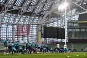 31 January 2019; A general view of the Ireland squad during rugby squad training at Aviva Stadium, Dublin. Photo by Brendan Moran/Sportsfile
