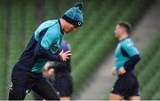 31 January 2019; Jonathan Sexton during Ireland rugby squad training at Aviva Stadium, Dublin. Photo by Brendan Moran/Sportsfile
