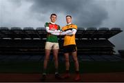 31 January 2019; Sean O’Leary of Kilcummin, right, is pictured alongside Peter Healy of Naomh Éanna ahead of the AIB GAA All-Ireland Intermediate Football Club Championship Final taking place at Croke Park on Saturday, February 9th. For exclusive content and behind the scenes action throughout the AIB GAA & Camogie Club Championships follow AIB GAA on Facebook, Twitter, Instagram and Snapchat. Croke Park, Dublin. Photo by Eóin Noonan/Sportsfile
