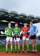 31 January 2019;  Ahead of the AIB GAA All-Ireland Intermediate and Junior Hurling Club Championship Final, which take place at Croke Park on Sunday, February 10th, are from left, Peter Treanor of Castleblayney, Noel Hickey of  Dunnamaggin, Darragh Fitzgibbon of Charleville and Niall Burke of Oranmore-Maree. For exclusive content and behind the scenes action throughout the AIB GAA & Camogie Club Championships follow AIB GAA on Facebook, Twitter, Instagram and Snapchat.   Photo by Sam Barnes/Sportsfile