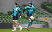 31 January 2019; Sean O'Brien, right, and Conor Murray during Ireland rugby squad training at Aviva Stadium, Dublin. Photo by Brendan Moran/Sportsfile
