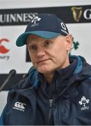 31 January 2019; Head coach Joe Schmidt during an Ireland rugby squad press conference at the Aviva Stadium in Dublin. Photo by Matt Browne/Sportsfile