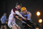 31 January 2019; Seamus Flanagan of UCD in action against Brian Coady of UL during the Electric Ireland Fitzgibbon Cup Group A Round 3 match between University College Dublin and University of Limerick at Billings Park in Belfield, Dublin. Photo by Stephen McCarthy/Sportsfile