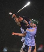 31 January 2019; Stephen Quirke of UCD in action against Evan Cody of UL during the Electric Ireland Fitzgibbon Cup Group A Round 3 match between University College Dublin and University of Limerick at Billings Park in Belfield, Dublin. Photo by Stephen McCarthy/Sportsfile