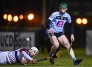 31 January 2019; Stephen Quirke of UCD and Conor Cleary of UL during the Electric Ireland Fitzgibbon Cup Group A Round 3 match between University College Dublin and University of Limerick at Billings Park in Belfield, Dublin. Photo by Stephen McCarthy/Sportsfile