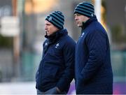 1 February 2019; Ireland head coach Adam Griggs, left, with scrum coach Mike Ross prior to the Women's Six Nations Rugby Championship match between Ireland and England at Energia Park in Donnybrook, Dublin. Photo by Ramsey Cardy/Sportsfile