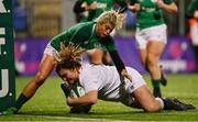 1 February 2019; Sarah Bern of England goes over to score her side's third try despite the challenge of Ailsa Hughes of Ireland during the Women's Six Nations Rugby Championship match between Ireland and England at Energia Park in Donnybrook, Dublin. Photo by Ramsey Cardy/Sportsfile