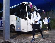 1 February 2019; Joel Kpoku of England arrives at the ground with his team-mates before the U20 Six Nations Rugby Championship match between Ireland and England at Irish Independent Park in Cork. Photo by Matt Browne/Sportsfile