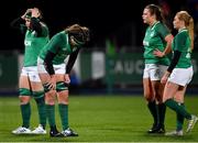 1 February 2019; Nichola Fryday of Ireland, second left, looks dejected following the Women's Six Nations Rugby Championship match between Ireland and England at Energia Park in Donnybrook, Dublin. Photo by Ramsey Cardy/Sportsfile
