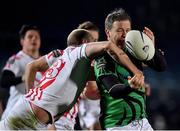 1 February 2019; Marcus Horan of Ireland Legends is tackled by Mike Tindall of England Legends during the Stuart Mangan Memorial Cup match between Ireland Legends and England Legends at the RDS Arena in Dublin. Photo by Brendan Moran/Sportsfile