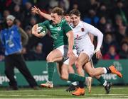 1 February 2019; Liam Turner of Ireland in action against Cadan Murley of England during the U20 Six Nations Rugby Championship match between Ireland and England at Irish Independent Park in Cork. Photo by Matt Browne/Sportsfile
