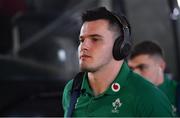 2 February 2019; Jacob Stockdale of Ireland arrives prior to the Guinness Six Nations Rugby Championship match between Ireland and England in the Aviva Stadium in Dublin. Photo by Brendan Moran/Sportsfile