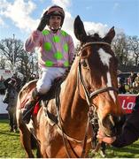 2 February 2019; Ruby Walsh on Min after winning the Ladbrokes Dublin Steeplechase during Day One of the Dublin Racing Festival at Leopardstown Racecourse in Dublin. Photo by Matt Browne/Sportsfile