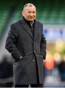 2 February 2019; England head coach Eddie Jones prior to the Guinness Six Nations Rugby Championship match between Ireland and England in the Aviva Stadium in Dublin. Photo by Brendan Moran/Sportsfile