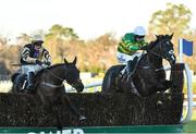 2 February 2019; Le Richebourg, right, with Mark Walsh up, jumps the last, alongside Voix Du Reve, with Paul Townend up, on their way to winning the Frank Ward Solicitors Arkle Novice Steeplechase during Day One of the Dublin Racing Festival at Leopardstown Racecourse in Dublin. Photo by Seb Daly/Sportsfile