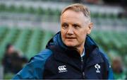 2 February 2019; Ireland head coach Joe Schmidt prior to the Guinness Six Nations Rugby Championship match between Ireland and England in the Aviva Stadium in Dublin. Photo by Ramsey Cardy/Sportsfile