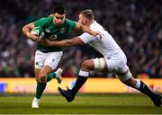 2 February 2019; Conor Murray of Ireland is tackled by George Kruis of England during the Guinness Six Nations Rugby Championship match between Ireland and England in the Aviva Stadium in Dublin. Photo by Ramsey Cardy/Sportsfile