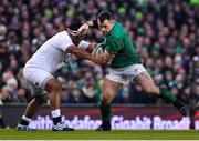 2 February 2019; Cian Healy of Ireland is tackled by Mako Vunipola of England during the Guinness Six Nations Rugby Championship match between Ireland and England in the Aviva Stadium in Dublin. Photo by Brendan Moran/Sportsfile