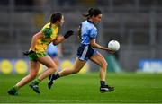 2 February 2019; Siobhán McGrath of Dublin in action against Megan Ryan of Donegal during the Lidl Ladies NFL Division 1 Round 1 match between Dublin and Donegal at Croke Park in Dublin. Photo by Piaras Ó Mídheach/Sportsfile