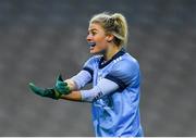2 February 2019; Nicole Owens of Dublin reacts after referee Niall McCormack ruled out a Dublin goal in the first half during the Lidl Ladies NFL Division 1 Round 1 match between Dublin and Donegal at Croke Park in Dublin. Photo by Piaras Ó Mídheach/Sportsfile
