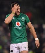 2 February 2019; Robbie Henshaw dejected following the Guinness Six Nations Rugby Championship match between Ireland and England in the Aviva Stadium in Dublin. Photo by Ramsey Cardy/Sportsfile