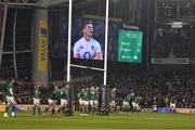 2 February 2019; Ireland players look on after England's fourth try scored by Henry Slade of England during the Guinness Six Nations Rugby Championship match between Ireland and England in the Aviva Stadium in Dublin. Photo by Brendan Moran/Sportsfile