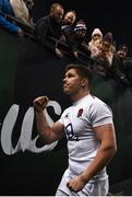 2 February 2019; Owen Farrell of England celebrates following the Guinness Six Nations Rugby Championship match between Ireland and England in the Aviva Stadium in Dublin. Photo by David Fitzgerald/Sportsfile