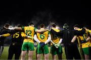 2 February 2019; Donegal players stand for the national anthem prior to the Allianz Football League Division 2 Round 2 match between Donegal and Meath at MacCumhaill Park in Ballybofey, Donegal. Photo by Stephen McCarthy/Sportsfile