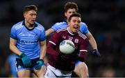 2 February 2019; Padraig Cunningham of Galway in action against John Small, left, and Liam Flatman of Dublin during the Allianz Football League Division 1 Round 2 match between Dublin and Galway at Croke Park in Dublin. Photo by Piaras Ó Mídheach/Sportsfile