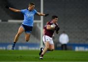 2 February 2019; Johnny Duane of Galway in action against Paul Mannion of Dublin during the Allianz Football League Division 1 Round 2 match between Dublin and Galway at Croke Park in Dublin. Photo by Piaras Ó Mídheach/Sportsfile