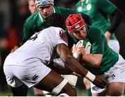 1 February 2019; John Hodnett of Ireland is tackled by Joel Kpoku of England during the U20 Six Nations Rugby Championship match between Ireland and England at Irish Independent Park in Cork. Photo by Matt Browne/Sportsfile