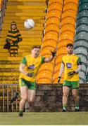 2 February 2019; Donegal supporter Cassie Melly, aged 4, from Lettermacaward, watches on during the Allianz Football League Division 2 Round 2 match between Donegal and Meath at MacCumhaill Park in Ballybofey, Donegal. Photo by Stephen McCarthy/Sportsfile