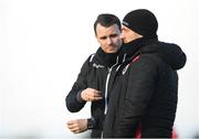 2 February 2019; Longford Town manager Neale Fenn with assistant manager Daire Doyle during a Pre-Season Friendly between Cork City and Longford Town in Mayfield United, Mayfield, Cork. Photo by Eóin Noonan/Sportsfile