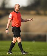 2 February 2019; Referee Graham Kelly during a Pre-Season Friendly between Cork City and Longford Town in Mayfield United, Mayfield, Cork. Photo by Eóin Noonan/Sportsfile